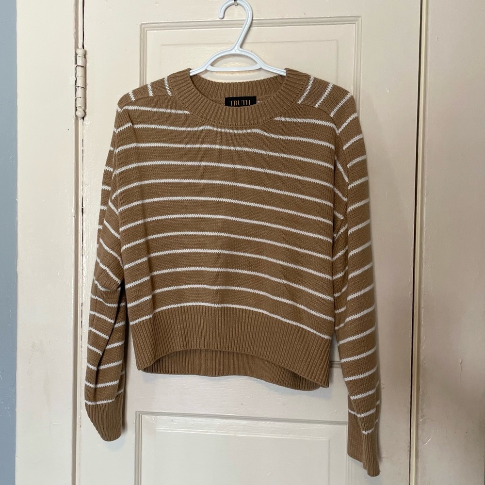Tan Knited SweatShirt